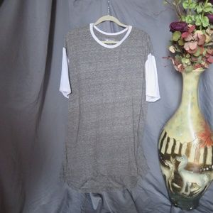 Lularoe Gray and White Irma 2XL